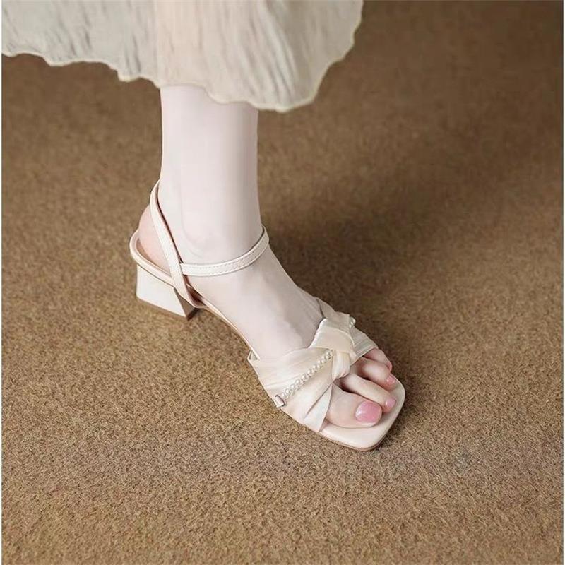 

Beautiful temperament sandals women s summer wear fashion and high sense 2025 new models are not tired of feet with skirts and high heels 34