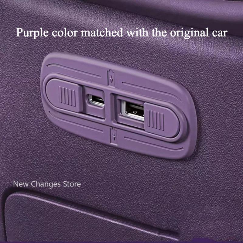 For Leapmotor B10 2025 2026 Rear USB Charging Port Protective Cover Interior Accessories
