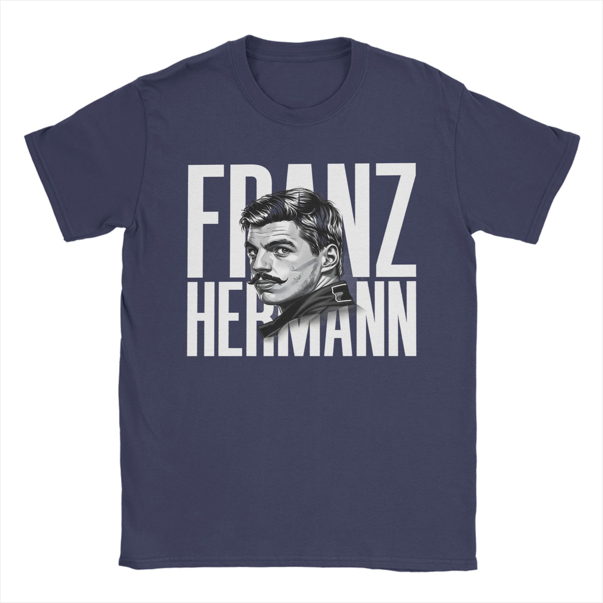 

Franz Hermann Portrait T Shirt Men Pure Cotton Humorous T-Shirt Crew Neck Tee Shirt Short Sleeve Clothing Big Size 3XL