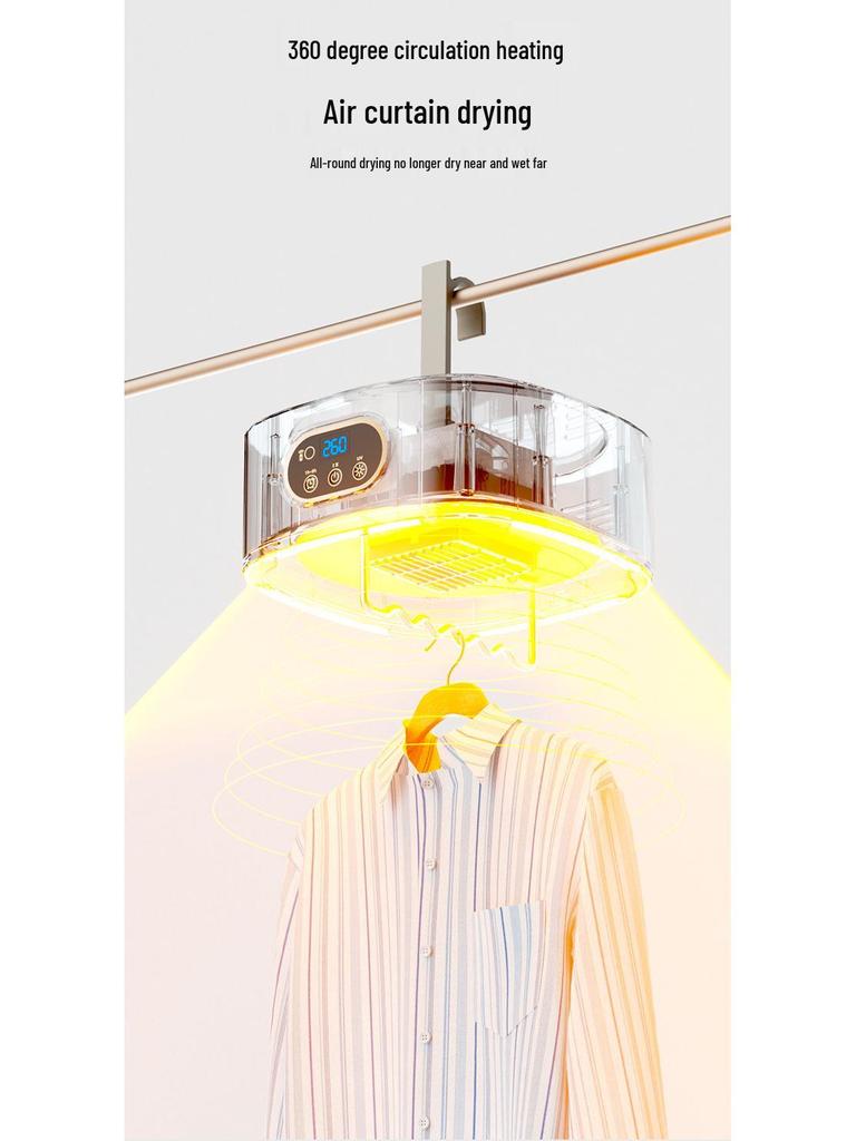 Foldable Portable Automatic Clothes Dryer for Dorms and Homes