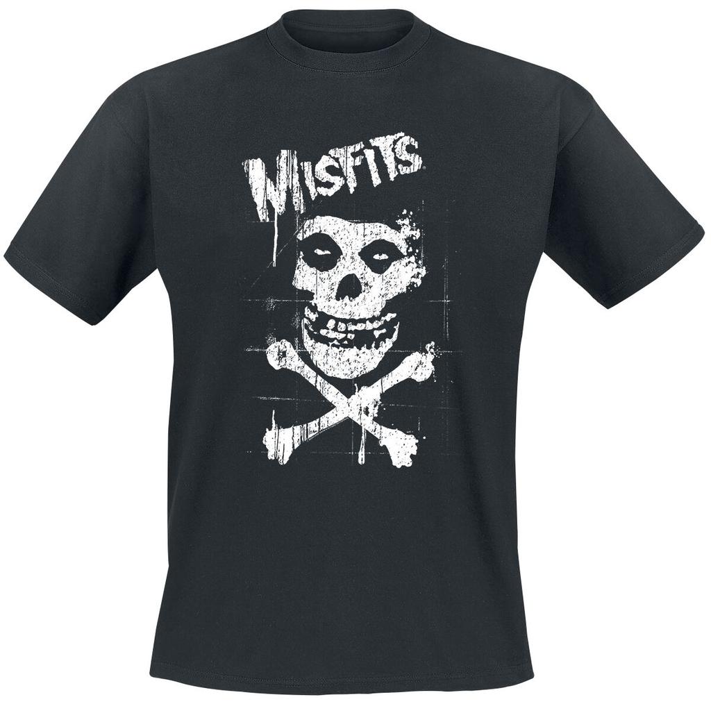 Heißes Misfits Baumwoll Band Shirt Unisex Sommer Kurzarm Mode Marke T-Shirt Luxus Lässig Vintage