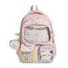 Schoolbag Korean sweet wind schoolbag female with pain layer primary school 1-1 grade junior high school student backpack girl high value backpack