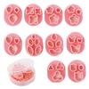 10pcs/set Pottery Earring Clay Cutters Flower Shaped Earring Clay Mold Handmade Earring Jewelry Making Pendant Clay Tool
