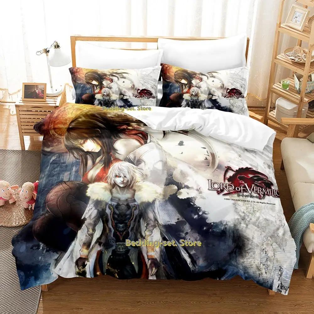 New Game Lord of Vermillion Bedding Set Single Twin Full Queen King Size Anime Duvet Cover for Adult Kid Bedroom