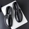 Men's casual leather shoes British style leather men's shoes first layer cowhide lazy one pedal business dress loafers tide