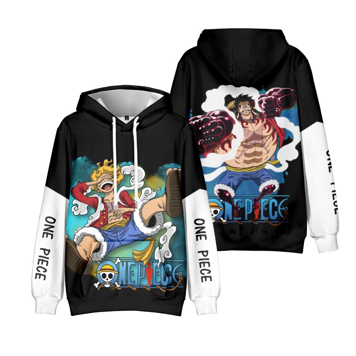 

Толстовка с капюшоном в стиле аниме ONE PIECE для мужчин и женщин, унисекс, Monkey D. Толстовка в уличной одежде с принтом Luffy Cool Tie Dye