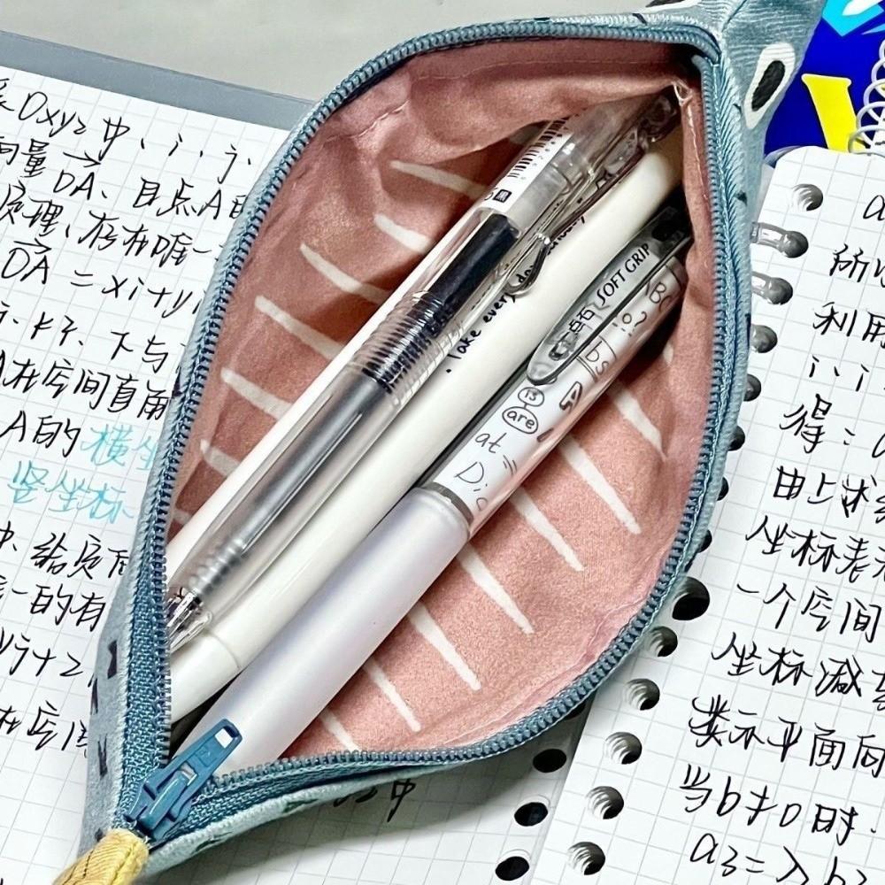 Fish Shape Design Fish Shaped Pencil Pouch Multi-Use Compartment Novelty Pencil Case  For Pens