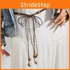 Inspired Ethnic Cotton Womens Belt Wooden Bead Pendant Fashion Waist Rope
