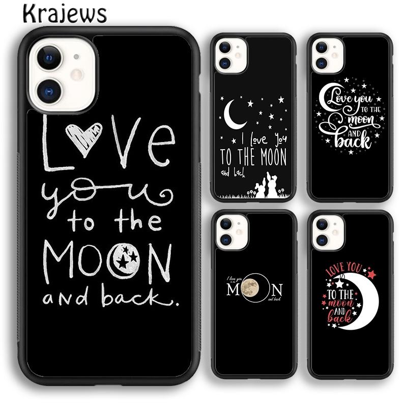 I Love You To The Moon And Back Phone Case Cover For iPhone 17 Air 16 15 14 Plus 12 13 Pro Max Fundas
