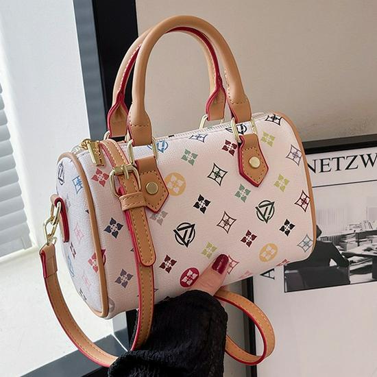 2025 Women's Classic Monogram Boston Pillow Bag - Versatile Fashion Handbag & Crossbody Shoulder Bag