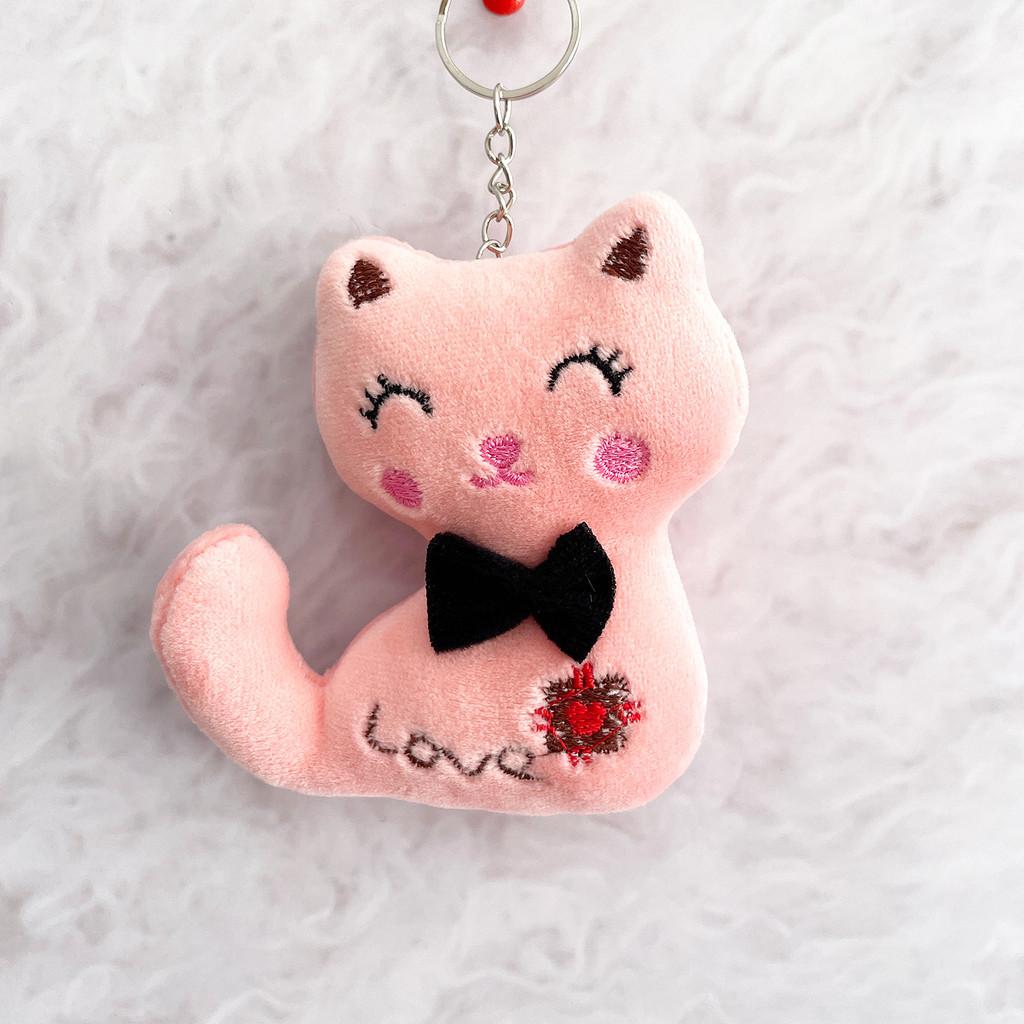 Plush Cat Keychain 9cm Soft Toy Bag Charm For Wedding Gifts