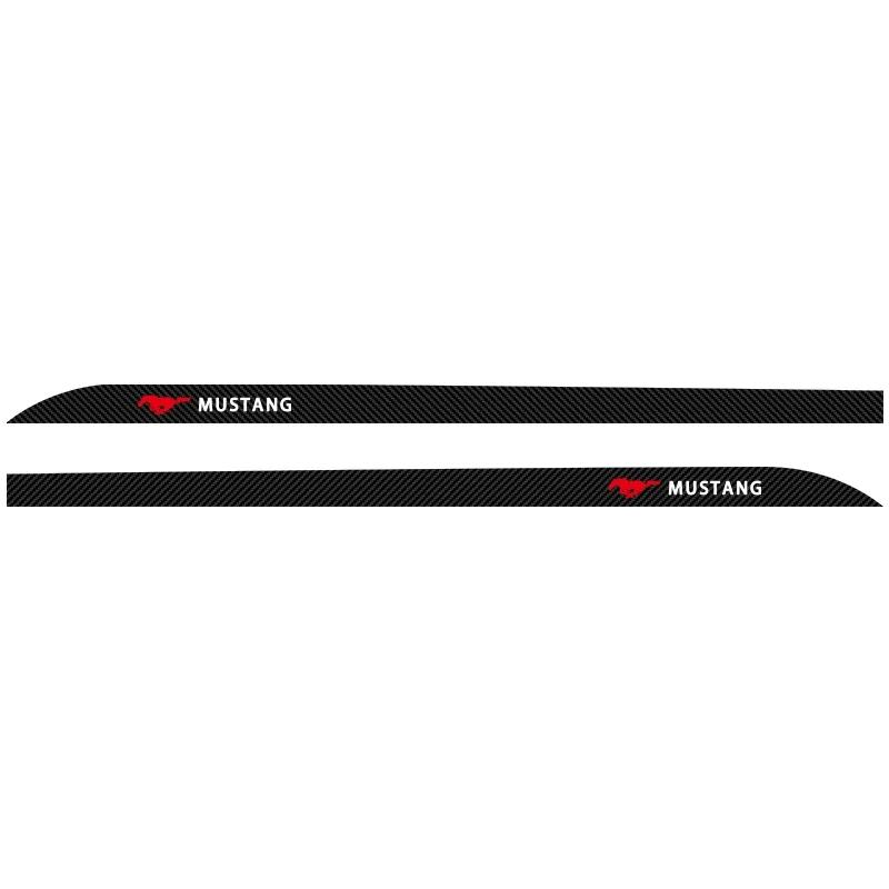 New 2026 Car Sticker 2pcs Car Waist Side Skirt Decoration Stickers Carbon Fiber Car Stickers For Ford Focus Mk2 Party Mk3 Ranger