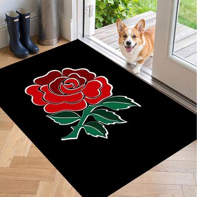 Soft Floor Carpet England Rugby Pattern Area Rug Decorative Mat For Home Room Decoration