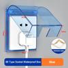 Transparent Wall Socket Waterproof Protection Box Universal 86 Type Switch Cover for Kitchen Cooking Area