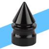 4Pcs Tower Tyre Valve Cap Black Aluminium Alloy Replacement Kit for Automobile Motorcycle