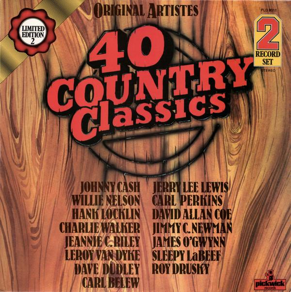 

LP Пластинка VARIOUS - 40 Country Classics PLD8011 PICKWICK 1979 UK Джаз Б/У