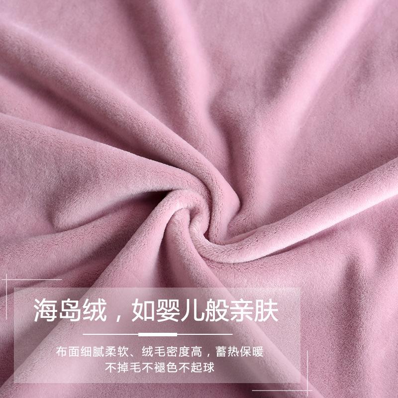 Autumn And Winter Coral Fleece Couple Pajamas Women'S Warm Island Fleece Suit Men'S Cardigan Large Size Loungewear