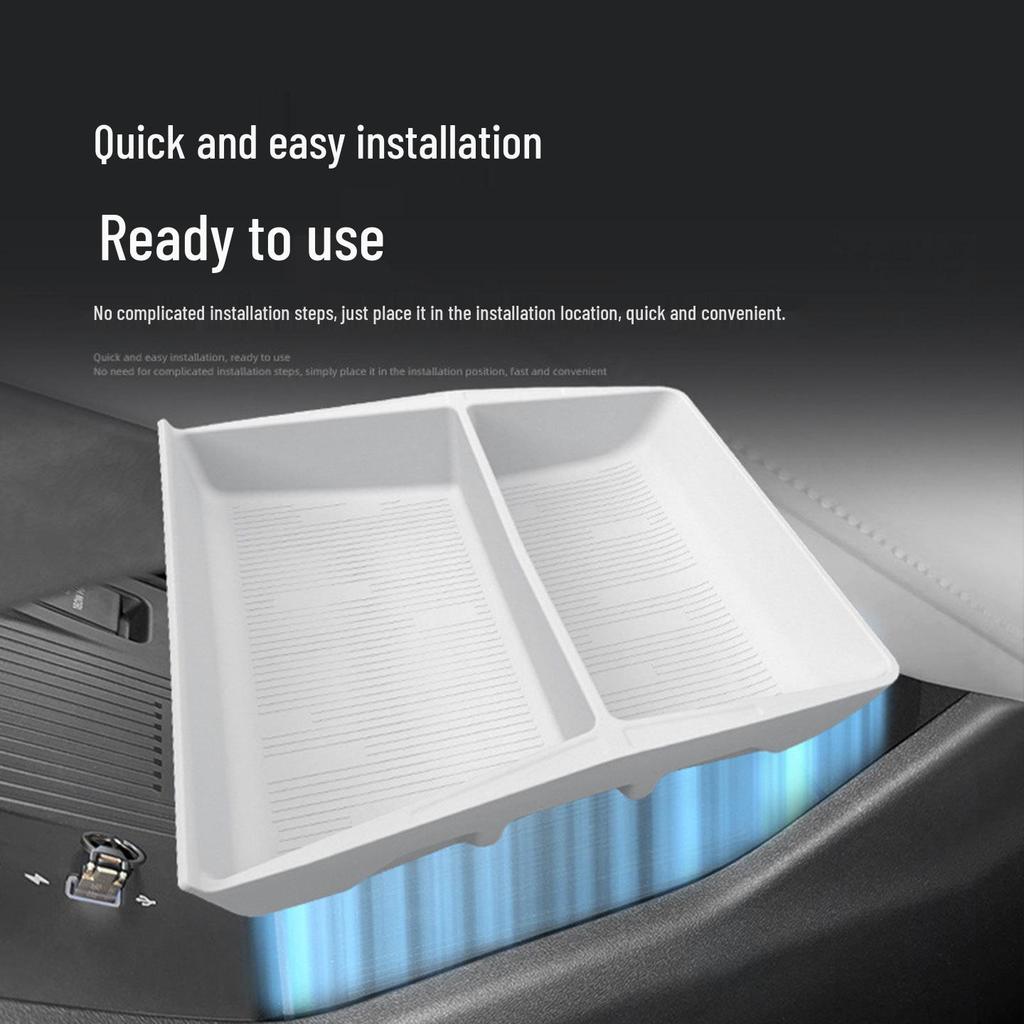 Silicone Mat Divider for Xiaopeng P7 Center Console Storage Box, Compatible with 25 Models, 2025 Accessories.