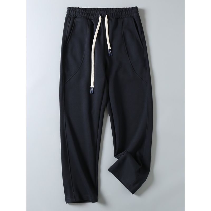 Original Export Surplus Comfortable Cotton Blend New Style Men's Loose Fit Versatile Straight-Leg Elastic Waist Sports Casual Sweatpants