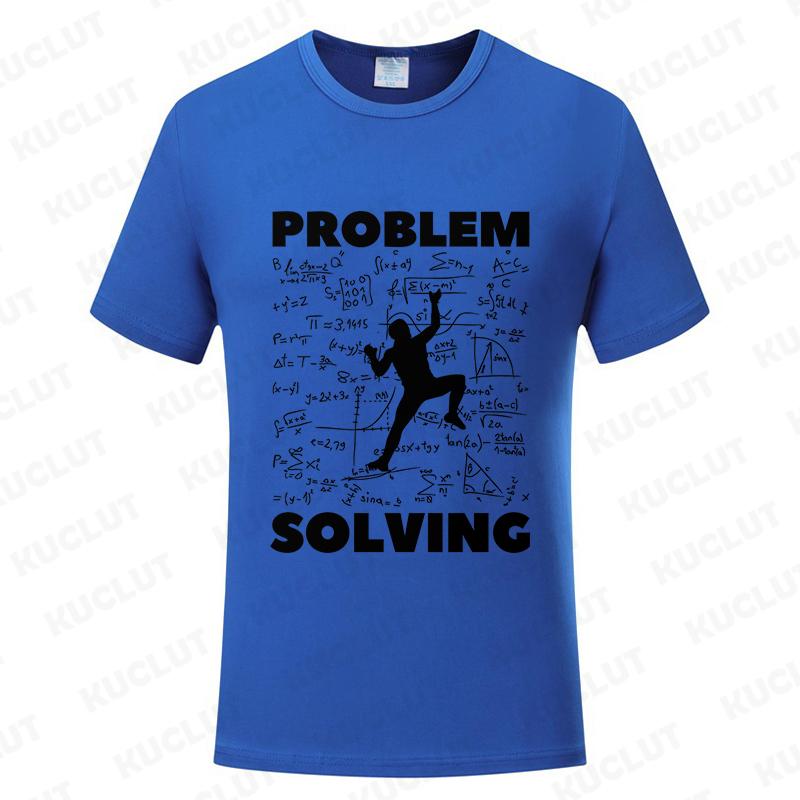 Rock Climbing T Shirt for Women Men Bouldering Tees Problem Solving Math Tops Sport Climber Tshirt Short Sleeve Unisex Clothing