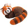 Red Panda Plush Toy - Laying Style, Huggable Raccoon Doll, Perfect Gift for Girls & Children
