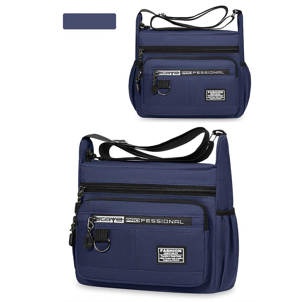 Crossbody Shoulder Messenger Bag Multi Pockets Men Satchel Bag Casual Crossbody Bag Working
