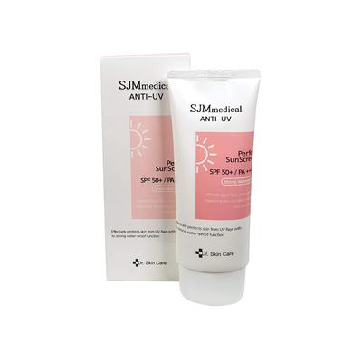 SJM medical Anti-UV Sonnencreme SPF50+ PA++++ 60g, Anti-Falten, Aufhellend, Feuchtigkeitsspendend, Koreanische Kosmetik, Kbeauty, Probe