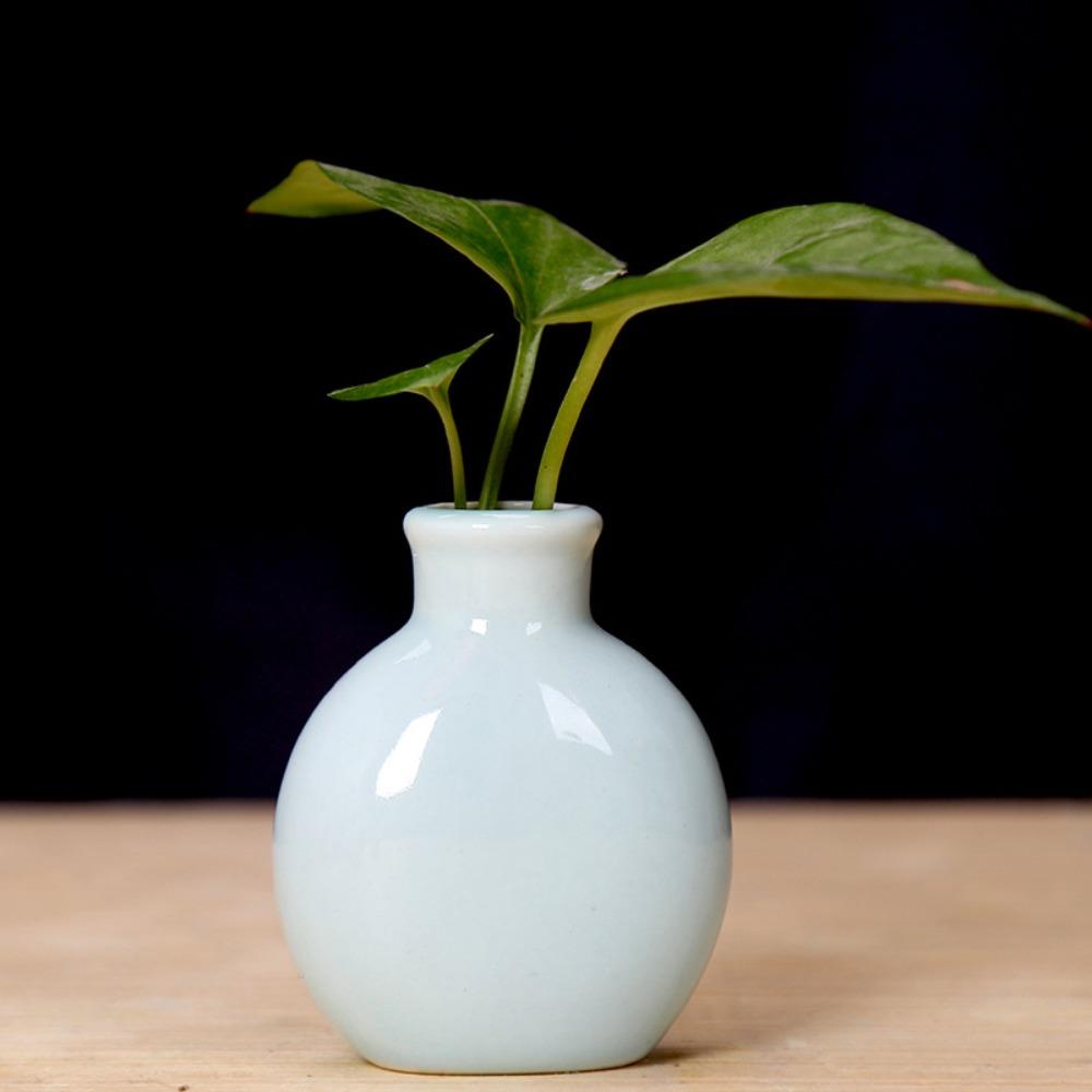 Vaso per fiori in ceramica di colore pieno, grazioso mini vaso da fiori, vaso da tavolo, vaso da fiori, casa, giardino, artigianato, decorativo