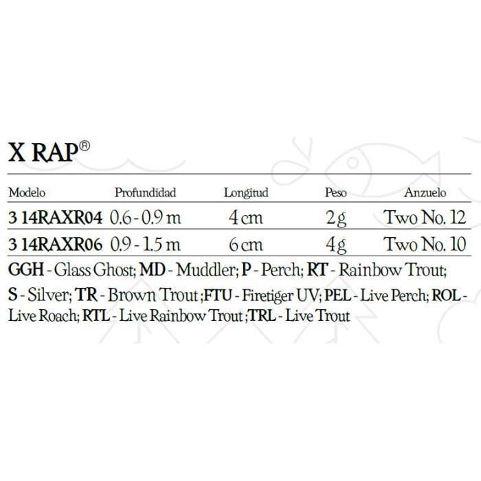 Rapala X‑Rap 100 mm 13 g - Leurre suspending Slashbait holographique pour carnassiers