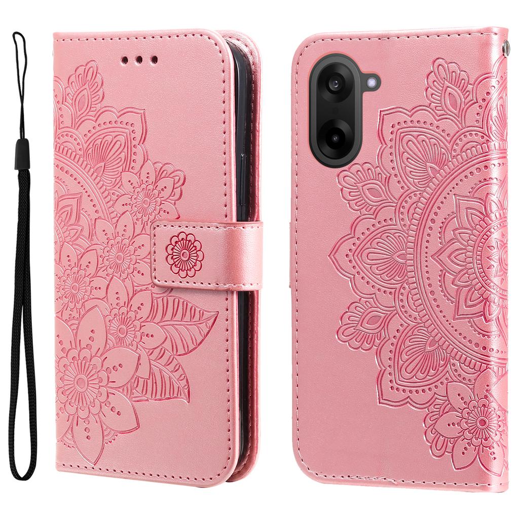 For OnePlus Ace 5 Racing 5G/OnePlus Nord CE5 5G Case Floral Pattern PU Leather Wallet Stand Phone Cover