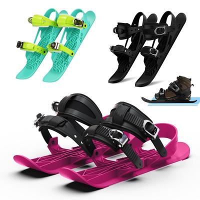 Portable Mini Snowboard Ski Boots: Short Snowshoes & Ice Skates for Winter Travel