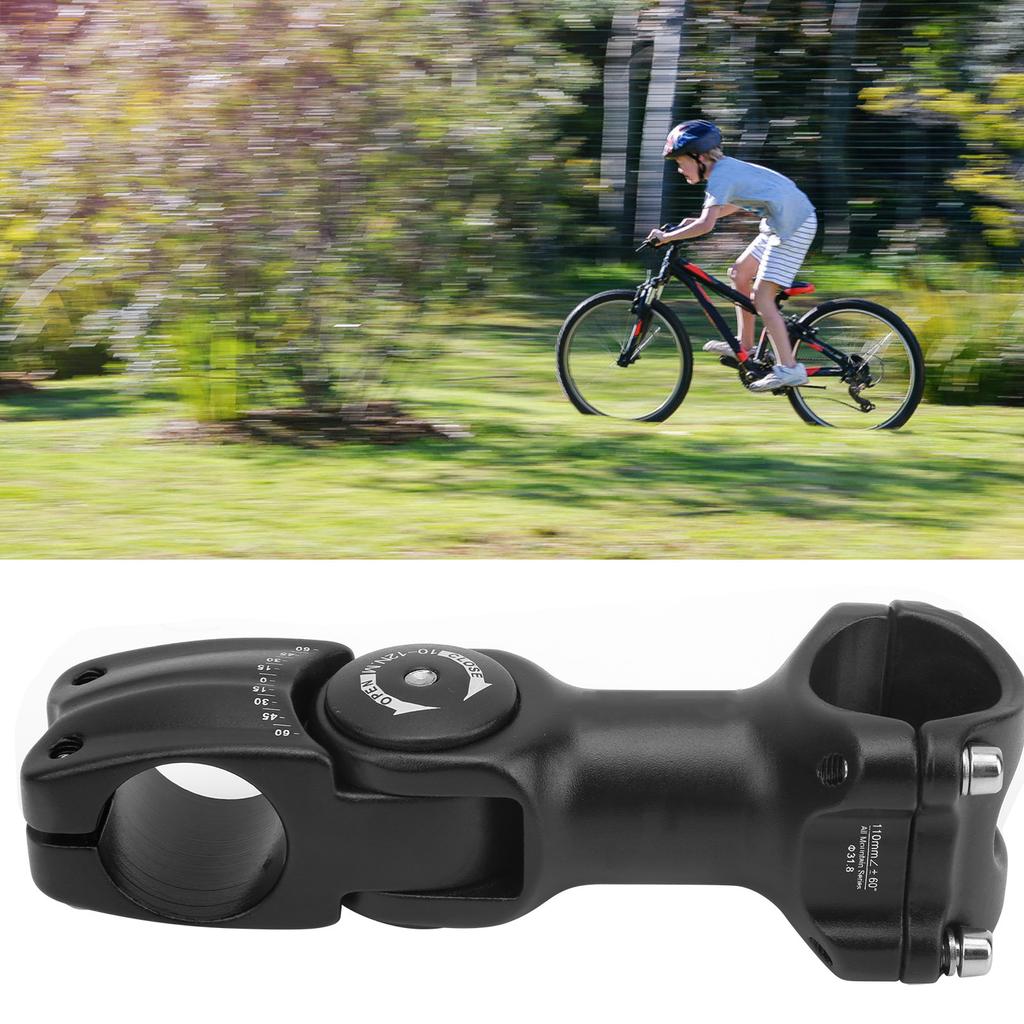 LUNJE 31.8x110mm Mesa de Guidão Ajustável em Ângulo para Bicicleta de Montanha Riser Liga de Alumínio