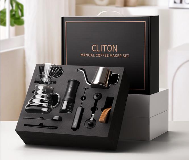 Cliton Portable Italian Espresso Capsule Machine - Semi-Automatic Moka Pot