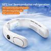 Wearable Neck Fan With TEC Semiconductor Cooling 5-Speed Bladeless Airflow USB Rechargeable Portable For Outdoor