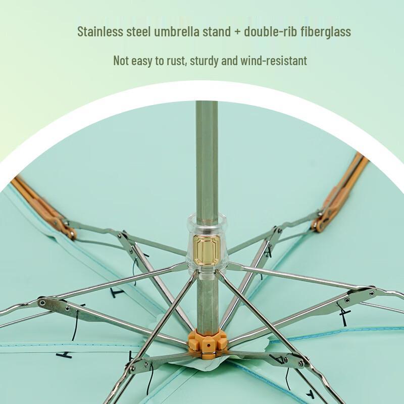 Hongye Compact 5-Fold UV Protection Travel Umbrella