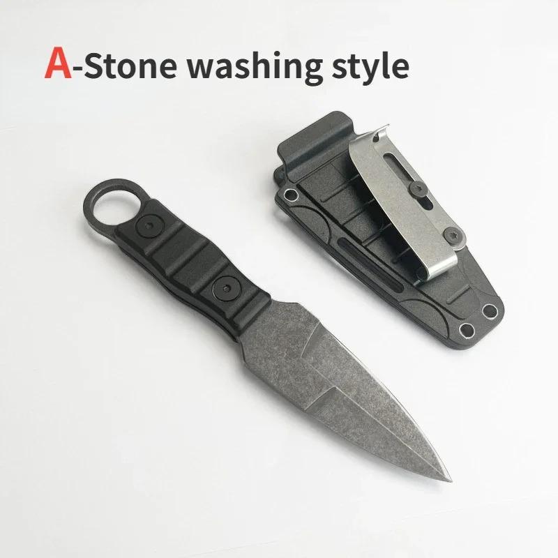 Knife Sharp Fruit Knife Handle Meat Knife Portable Scabbard Ring Knife