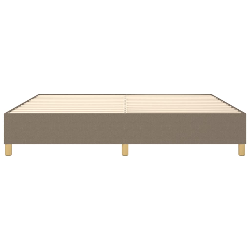 Vidaxl Bed Frame Without Mattress, Taupe, 200X200 Cm, Upholstered