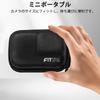 FitStill Black Mini Camera Bag for DJI Action 5 and Double Zipper Design Allows for Direct Attachment of Selfie Sticks and Fits DJI 5 Cases with