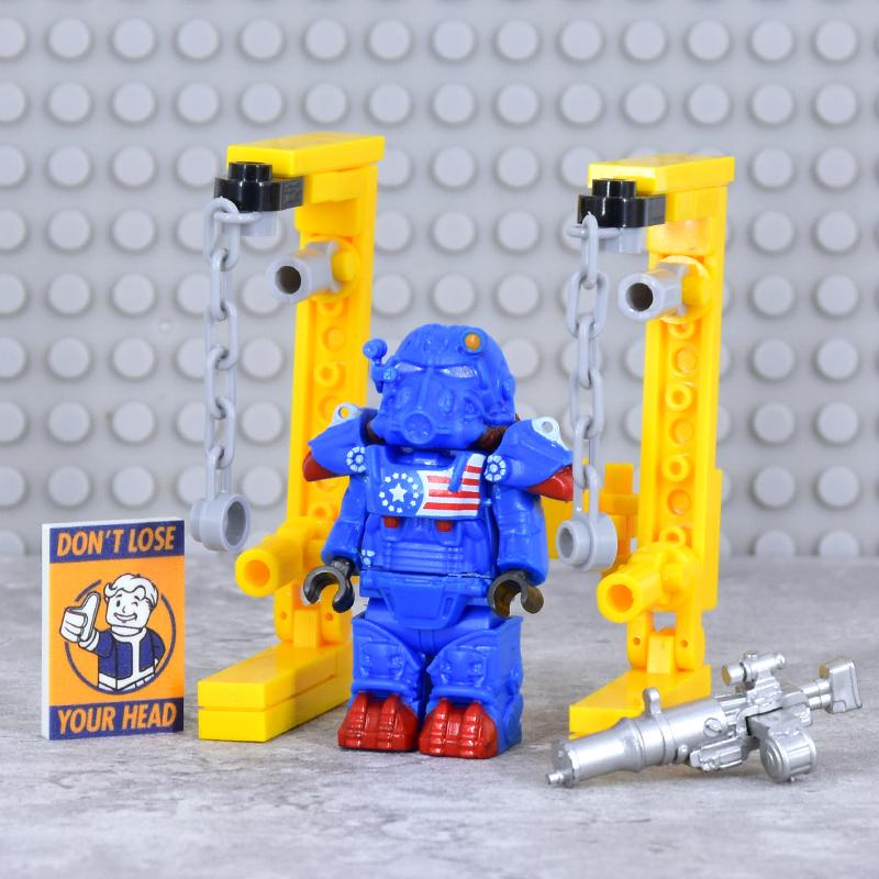 X-01 Askeri Askerler Mini Aksiyon fallouted Şövalyeler Braket Model Figürler Silahlar Robotlar Mecha Yapı Taşları Tuğlalar Oyuncaklar