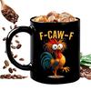 Funny Coffee Mug 350ml Novelty Ceramic Rooster Fun Coffee Mugs Tea Cup for Men Women Friends Family Coworkers Chicken Lovers