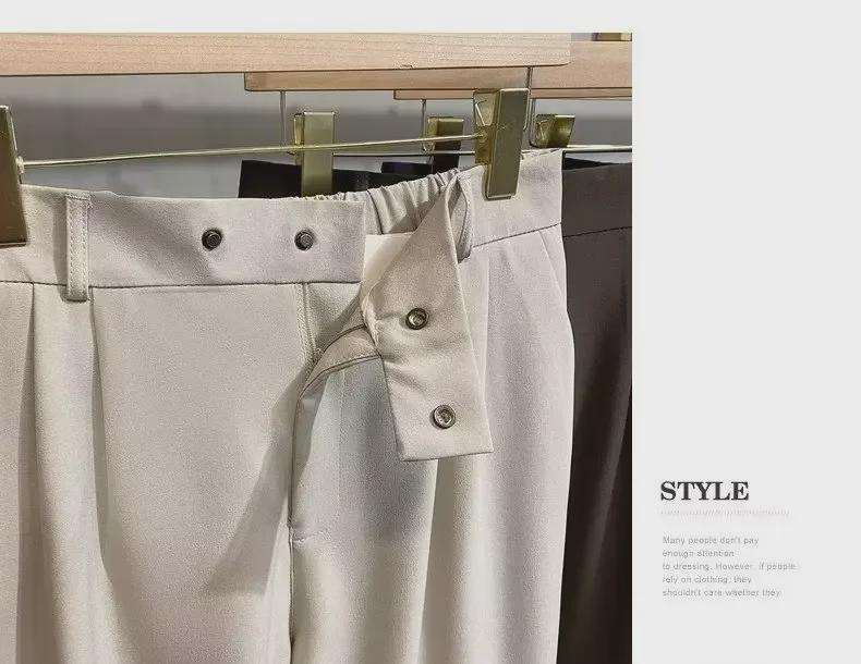 Trendige, kurze Haremshose im koreanischen Stil für Herren – vielseitiger, drapierter Anzug für Frühling und Sommer