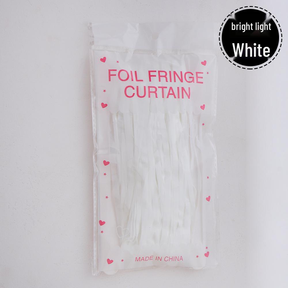 Gold Glänzende Lametta Quastenvorhänge (1x2m) für Hochzeitsbühnen- oder Türdekoration.