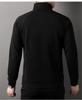 Men's Half-Zip Long-Sleeve Stand Collar T-Shirt, New Arrival for Spring/Autumn, Solid Color, Stylish Base Layer for Middle-Aged & Young Men