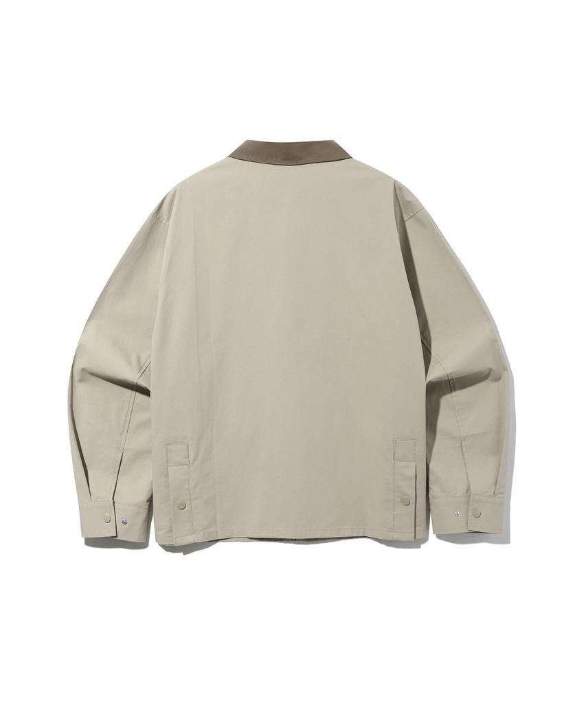 Ucla Unisex Basic Work Jacket [Beige] (Ub4Uj02)