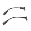 2 Stück Netzkabel Kleiner Stecker 5,5x2,1mm Buchse auf 4,5x3,0mm Stecker für HP Laptop