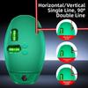 Livella Laser Orizzontale a 2 Linee Laser Infrarosso Strumento ad Angolo Retto