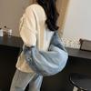 Niche Design Large-Capacity Messenger Bag Commuter Women'S Bag Simple Casual Dumpling Bag Student Large Bag Women'S Korean