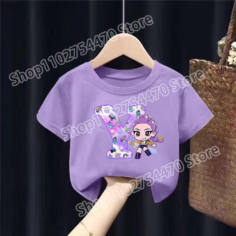 Camiseta Kpop Demon Hunter Saja Boys Harajuku Gola O Casual Anime Camiseta Tops Unissex