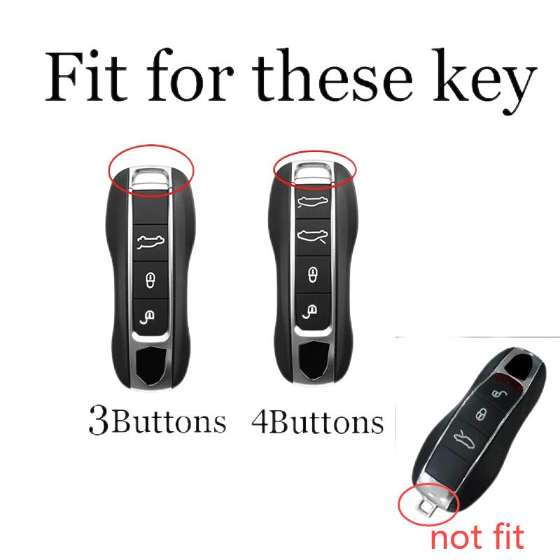 Silicone Car Key Case for Porsche Panamera Macan Cayenne 92A Boxster Carrera Cayman 911 981 991 918 Rubber Remote Cover Shell