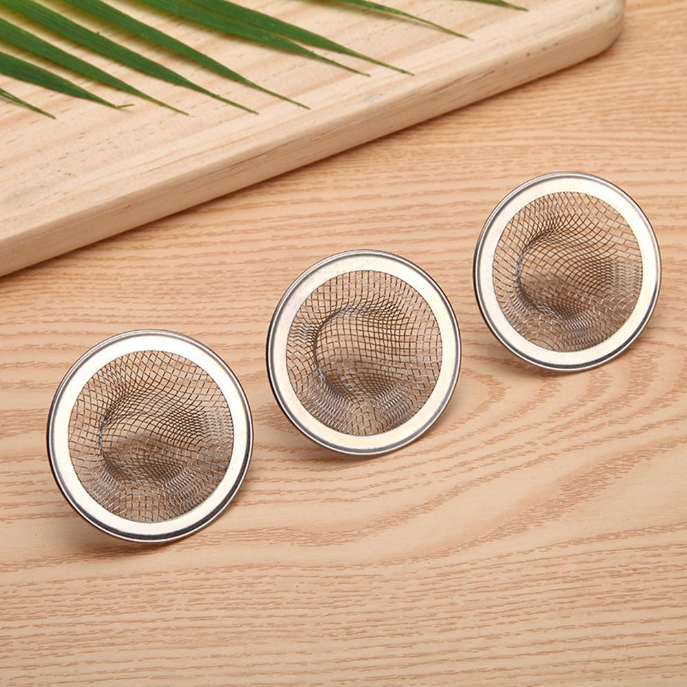Roamtic Fashion Kitchen Filter Cover Iron Drain Hair Net Dirt Bathroom 2Pcs Round Floor Strainer Stopper